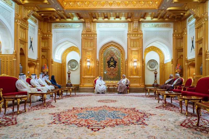 His Majesty receives the Ruler of Sharjah