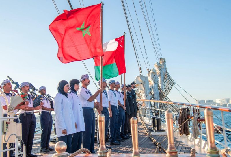 Morocco: Ambassador welcomes Shabab Oman II at Tangier port
