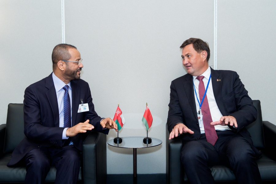 معالي السيد وزير الخارجية يلتقي وزير خارجية بيلاروسيا
