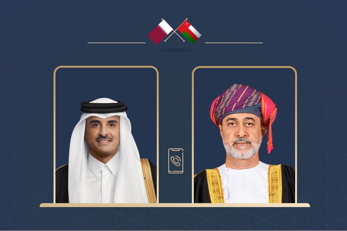 اتصال هاتفي بين جلالة الملك وأمير قطر