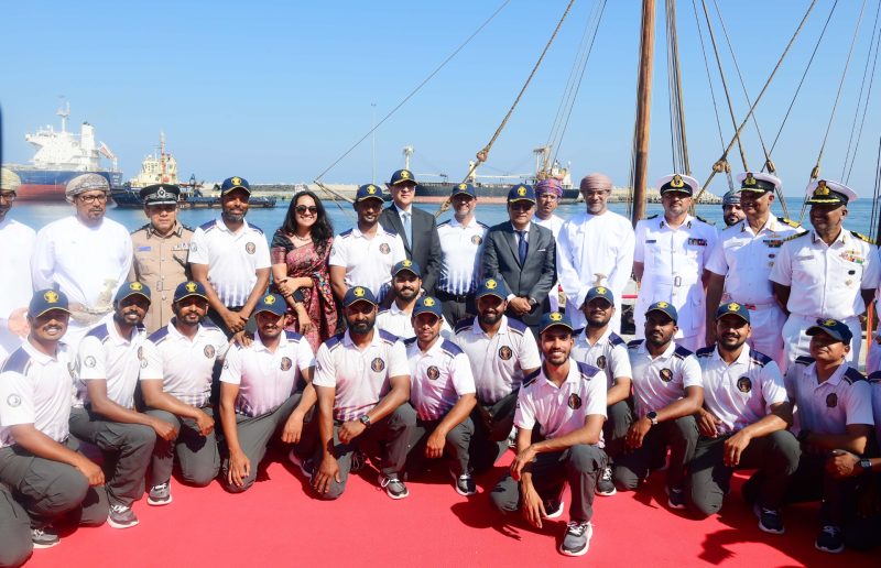 Port Sultan Qaboos receives Indian navy sailing vessel Kaundinya