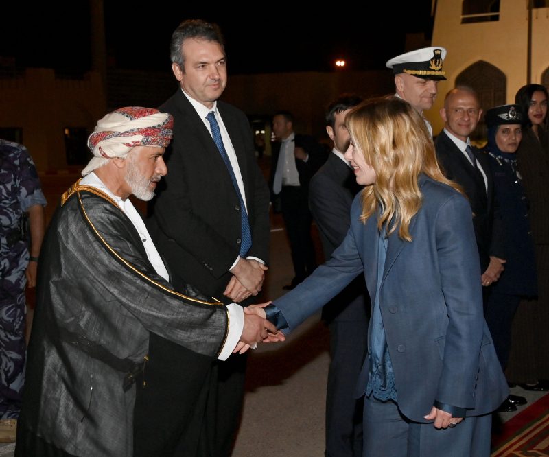 Italian Prime Minister Leaves Oman