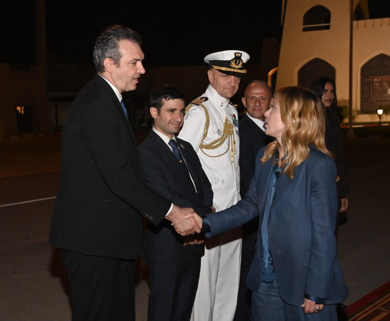 Italian Prime Minister Leaves Oman