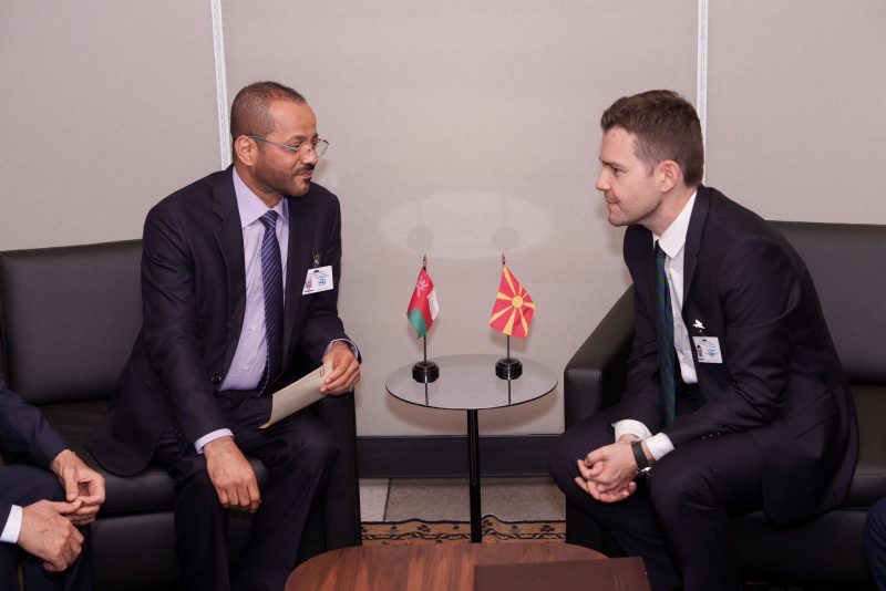 معالي السيد وزير الخارجية يلتقي وزير خارجية مقدونيا الشمالية في نيويورك