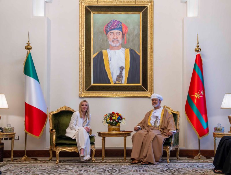 His Majesty meets Italian Prime Minister