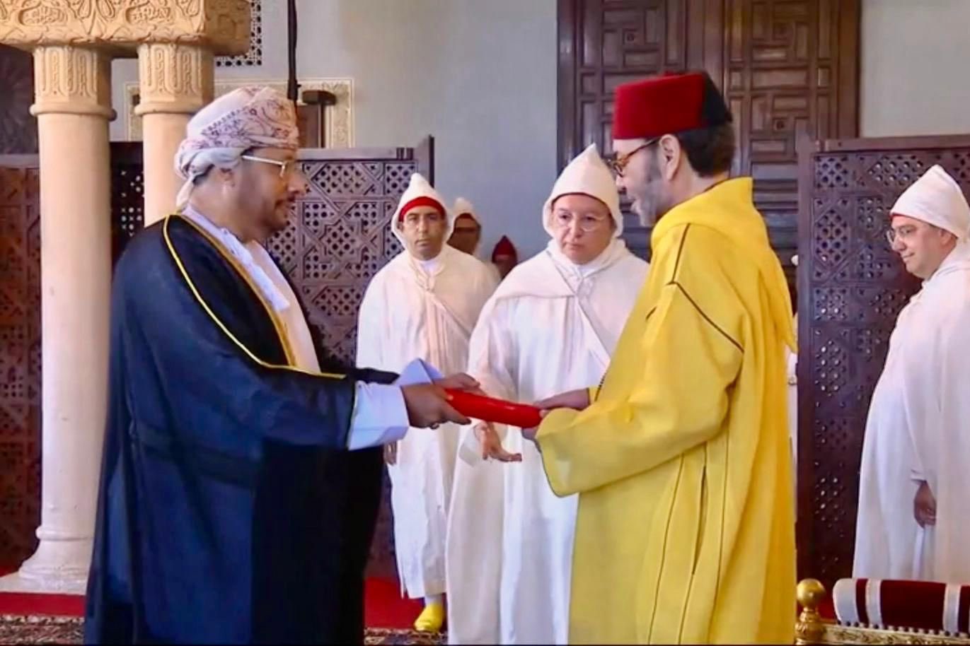 Oman's Ambassador presents his credentials to the King of Morocco