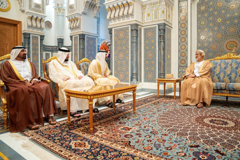 جلالة السلطان المعظم يستقبل ولي عهد دبي نائب رئيس الوزراء ووزير الدفاع بدولة الإمارات